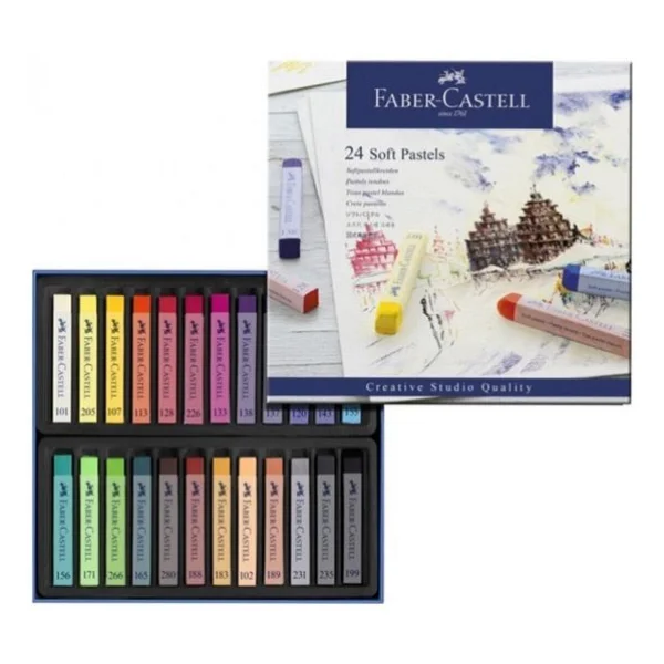 Faber-Castell Creative Studio Soft 24'lü Toz Pastel Boya - Görsel 5