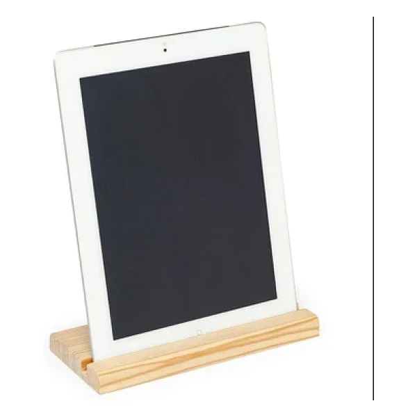 Masaüstü Ahşap Tablet Tutucu Kaydırmaz Tabanlı - Görsel 2