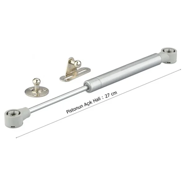 Gazlı Amortisör Piston Kalkar Dolap Kapakları için 27 cm Gri 100 N - Görsel 2