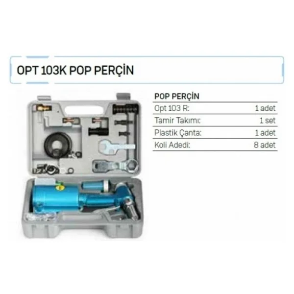Osaka OPT 103K Havalı Pop Perçin Set - Görsel 5