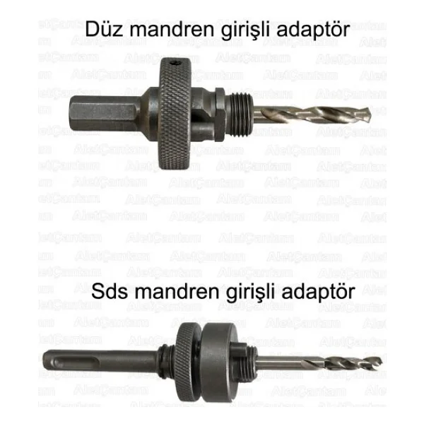 Gfb Bi Metal Panç Metal Testere 92 Mm + Hex Düz Girişli Adaptör - Görsel 2