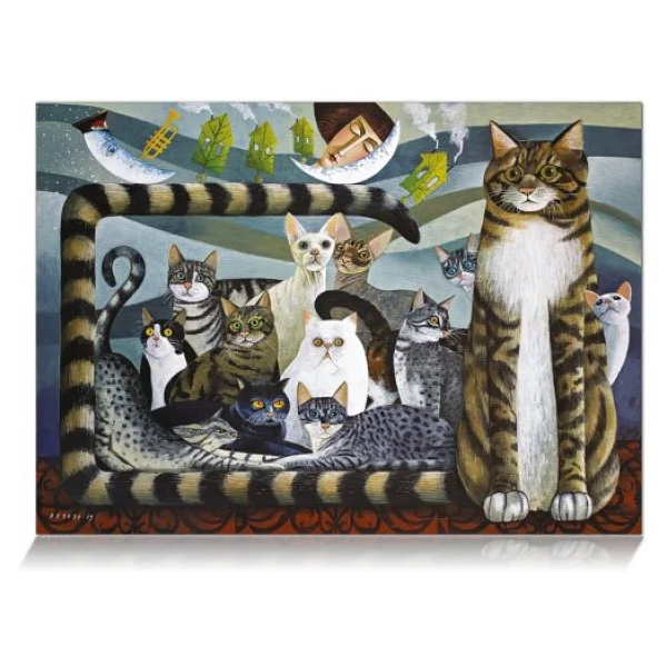 Star Kedi Ailesi 500 Parça Puzzle - Görsel 3
