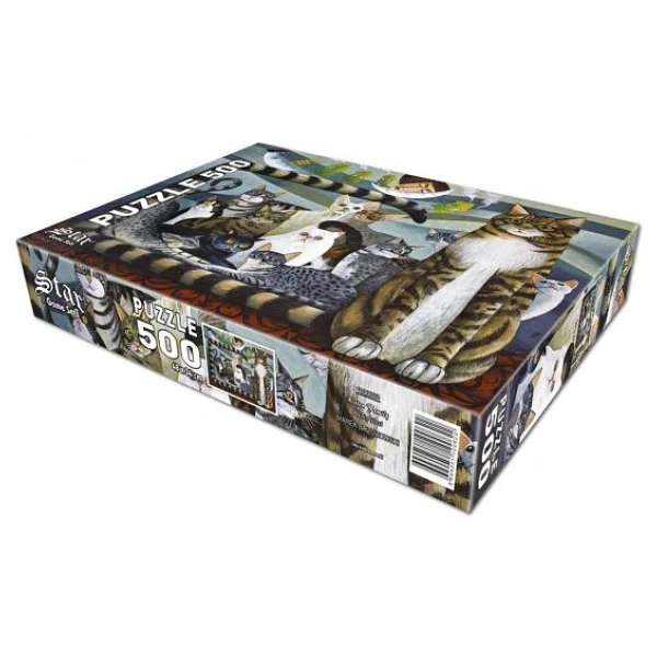 Star Kedi Ailesi 500 Parça Puzzle - Görsel 4
