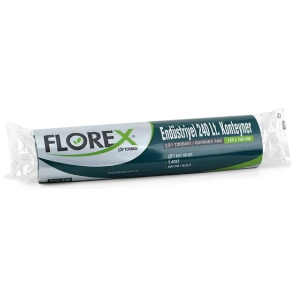 Florex Endüstriyel 240lt Konteyner Siyah Çöp Poşedi - Görsel 3