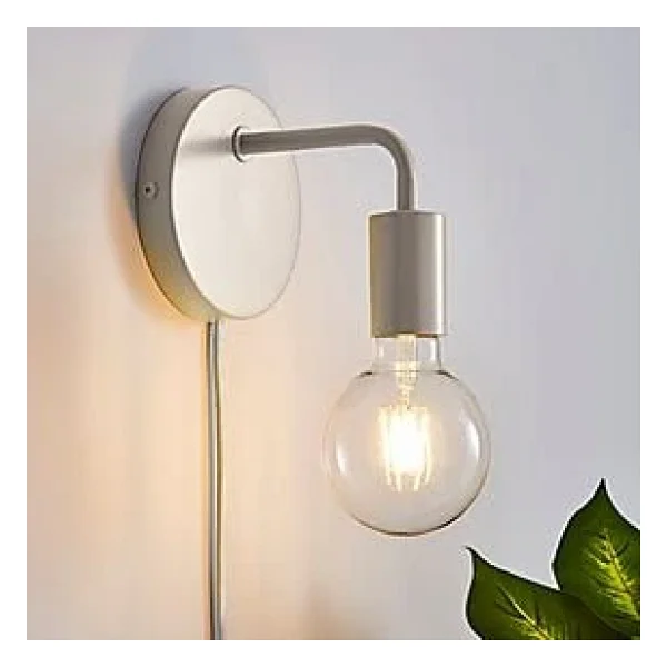Rsylight Retro Metal Rustik Kablolu Anahtarlı Beyaz Duvar Aplik - Görsel 3