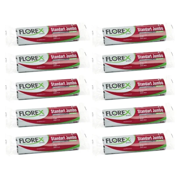 Florex Standart Jumbo Boy Çöp Poşeti 10'lu 10 Adet - Görsel 2
