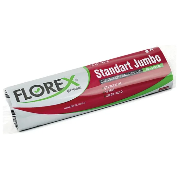 Florex Standart Jumbo Boy Çöp Poşeti 10'lu 10 Adet - Görsel 4
