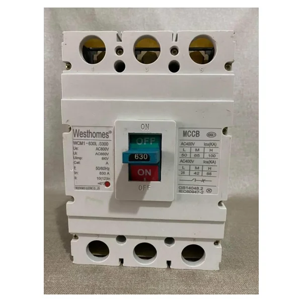Westhomes 630A 8Kv Kaçak Akım Korumalı Şalter WCM1-630L/3300 - Garantili - Orijinal ambalajında - Görsel 7