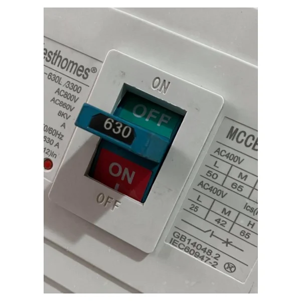 Westhomes 630A 8Kv Kaçak Akım Korumalı Şalter WCM1-630L/3300 - Garantili - Orijinal ambalajında - Görsel 10