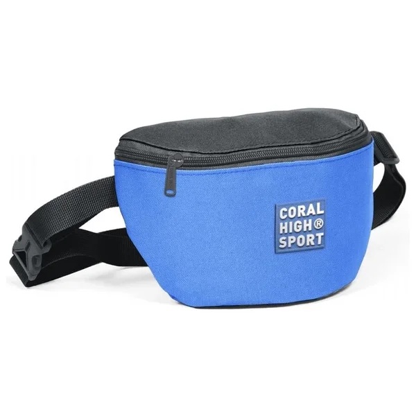 Coral High Sport Siyah-A.Mavi İki Bölmeli Bel Çantası - Görsel 2