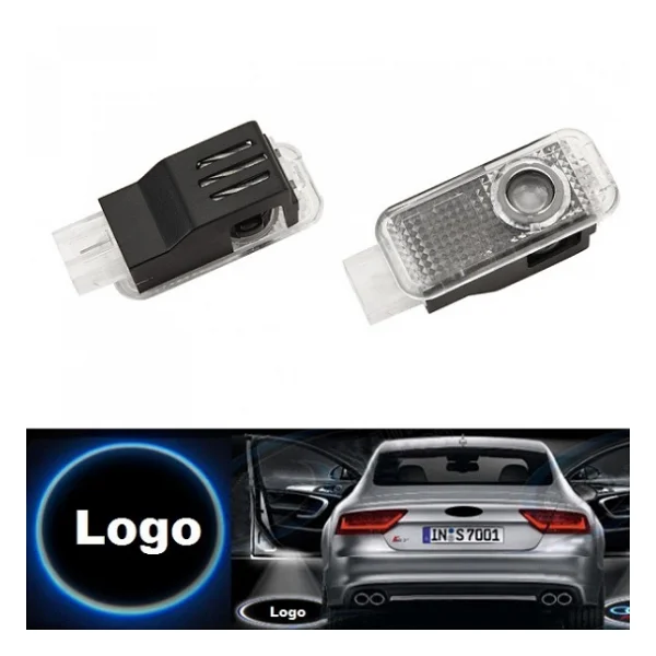 Audi Araçlar İçin Orijinal Geçmeli Soketli Kapı Altı Led Logo - Görsel 2