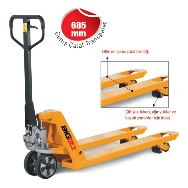 Biglift RM-ACYG25 2.5 Ton Transpalet - Görsel 2