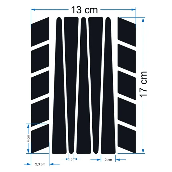 Şerit Tasarımlı Reflektif Motosiklet Kask Sticker Çınar Extreme - Görsel 10