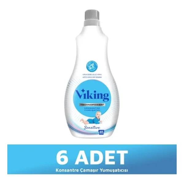 Viking Sensitive Konsantre Yumuşatıcı 1.44 lt 6'lı - Görsel 2