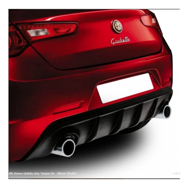 Alfa Romeo Giulietta Arka Tampon Eki - Difüzör (Plastik) - Görsel 6