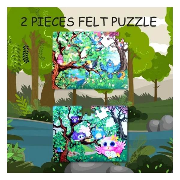 Tox Baykuş 5+ Keçe Yapboz - 5 Yaş Puzzle T017 - Görsel 8