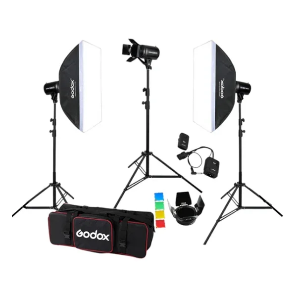 Godox E250 III 3'lü Stüdyo Paraflaş Softbox Kit - Görsel 8