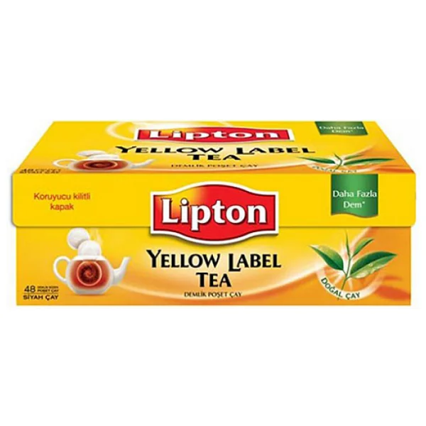 Lipton Yellow Label 3,2 gr 48'li Demlik Poşet Çay - Görsel 4
