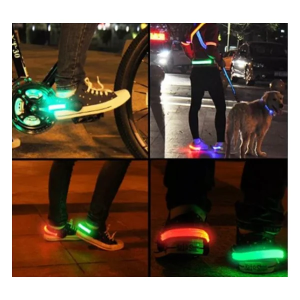 Gaman Ayakkabıya Takılan Yeni Nesil Dekoratif Parlak Renkli Ayakkabı Ledi 2 Mod Outdoor - Görsel 3