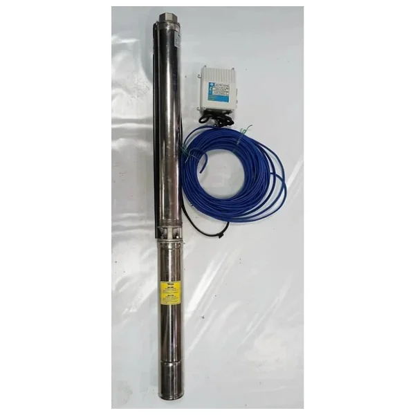 Impo Sk 404/14 Krom Başlıklı Derin Kuyu 1,5 Hp Monofaze Motorlu 30 mt Kablolu Panolu Dalgıç Pompa - Görsel 3