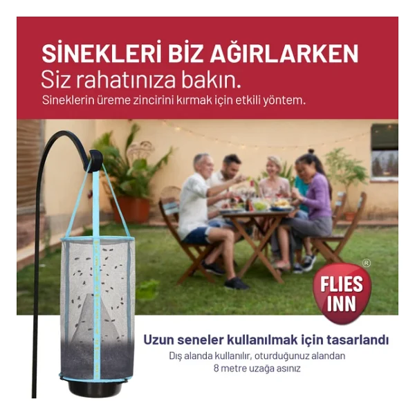 1 Flies' Inn - Lite Karasinek Tuzağı Ve 10 Adet 25Gr çekici Yem - Görsel 2