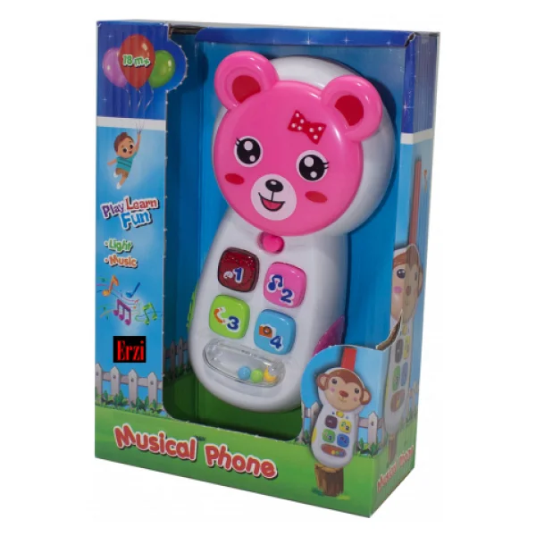 Cep Telefon Sevimli Telefon Işıklı Sesli - Görsel 2