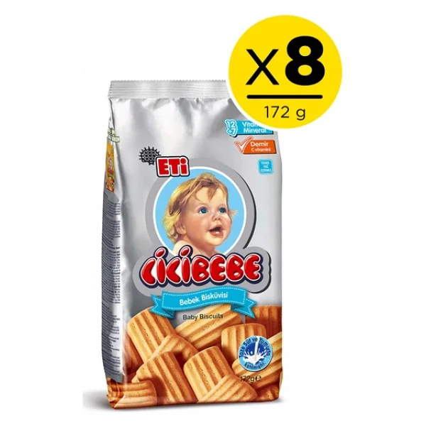 Eti Cicibebe Bisküvi 172 gr 8 Adet - Görsel 4
