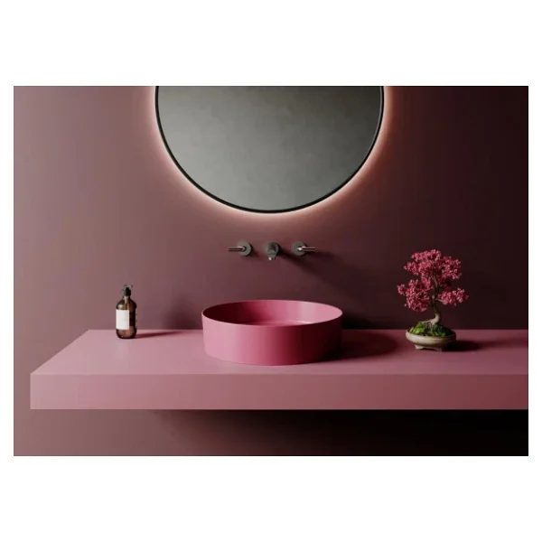 Creavit LP145 Loop 45 cm Set Üstü Sakura Çanak Lavabo - Görsel 6