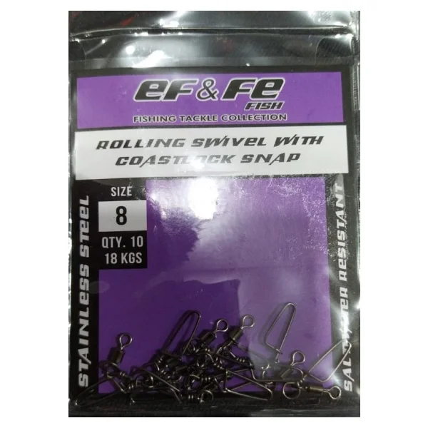 Effe Klips Rolling Swivel Coastlock Snap Paket - Görsel 3