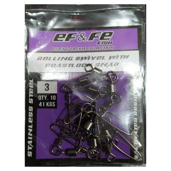 Effe Klips Rolling Swivel Coastlock Snap Paket - Görsel 10