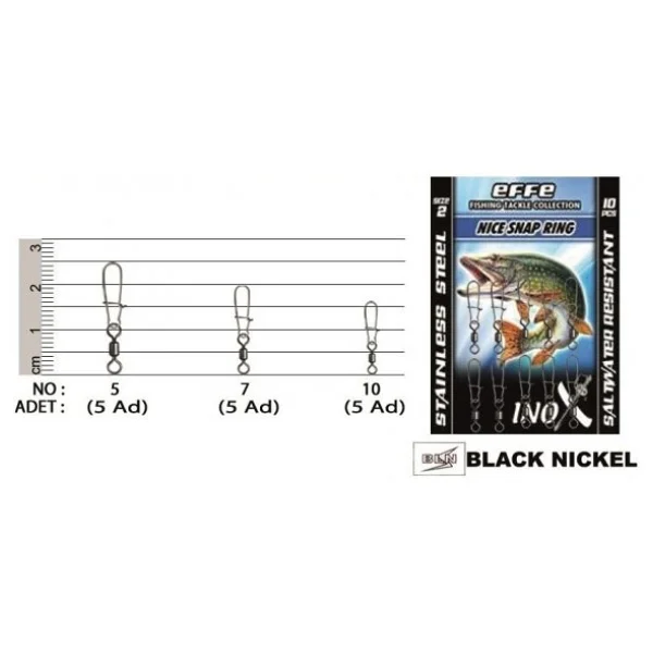 EF&FE -Fırdöndü klips Rolling Nice Snap Kilitli-5-7-10-paket - Görsel 10