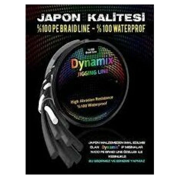 Effe Dynamix Jigging 100 Metre Gri Örgü İp Misina-12MM-14,75KG - Görsel 9