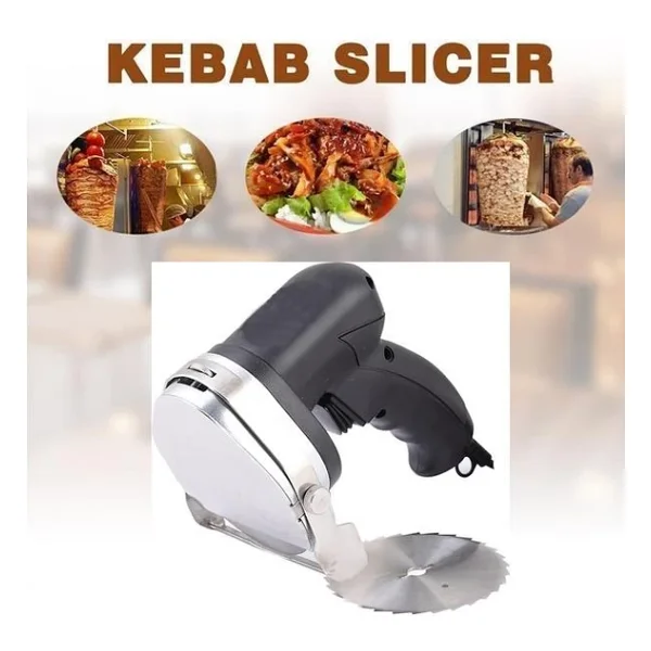 Döner Kesme Makinası Elektirikli+Yedek Tavuk Döner Kesme Bıçağı+Yedek kayış+Bileme taşı-RDC - Görsel 6