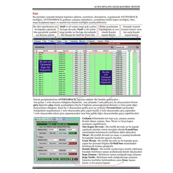 Electrosec AC-074ETH Güvenlik Amaçlı Off-Line ve Online Kartlı Geçiş Sistemi - Görsel 6