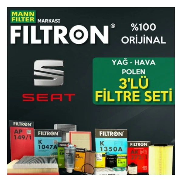 Filtron Seat Altea 1.6 Filtre Bakım Seti 2004-2010 - Görsel 3