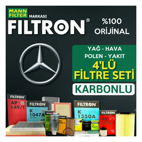 Filtron Mercedes Vito 115 Cdi Filtre Bakım Seti 2004-2010 - Görsel 3