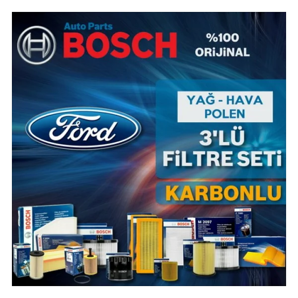 Ford Focus 2 1.6 Bosch Filtre Bakım Seti 2008-2011 - Görsel 2