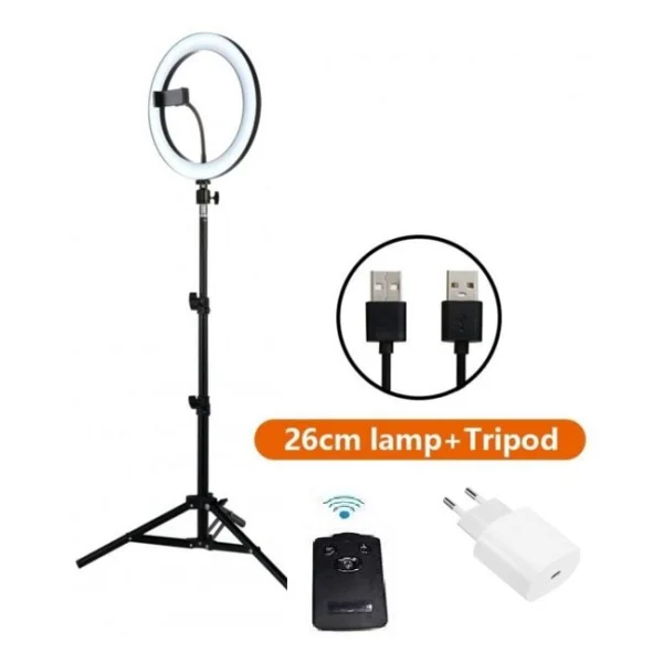 Rıng Fıll Lıght Led Halka Işık 24w 5500k Tripod Ile Bluethoot Kumanda - Görsel 2