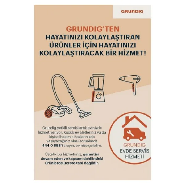 Grundig HD 6480 Salon Power 2200 W İyonlu Saç Kurutma Makinesi - Görsel 7