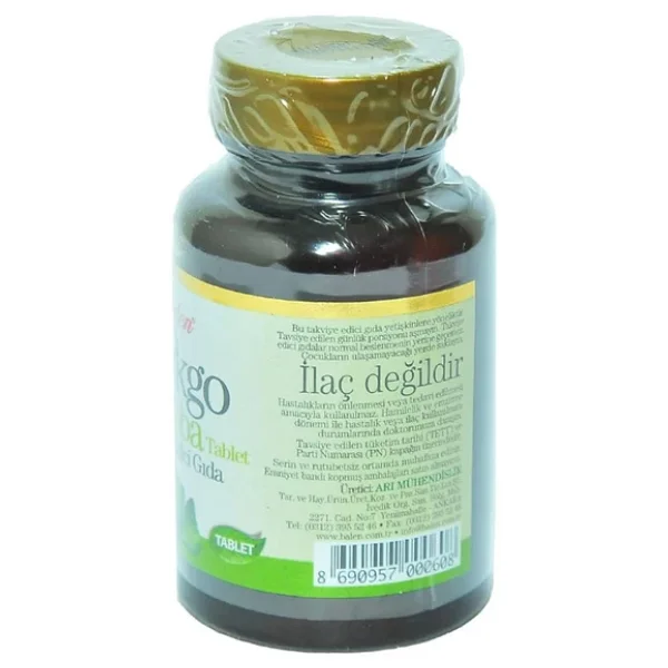 Balen Ginkgo Biloba 600 mg 60 Tablet - Görsel 7
