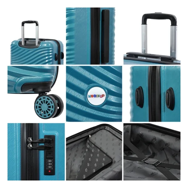 Biggdesign Moods Up ABS Mavi Büyük Boy Valiz - Görsel 5