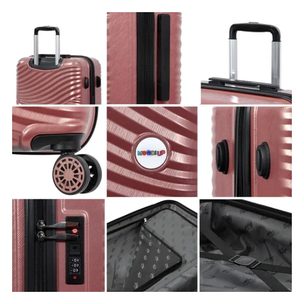 Biggdesign Moods Up ABS Rose Gold Büyük Boy Valiz - Görsel 6