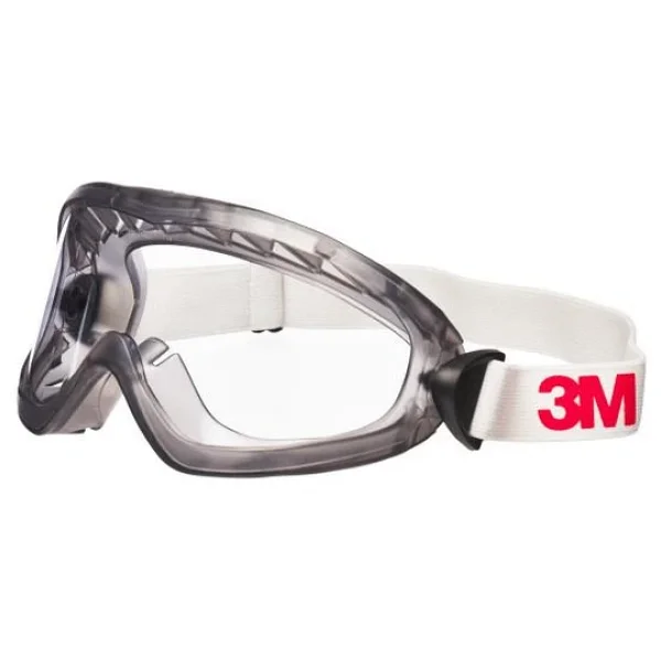 3M 2890SA Şeffaf Asetat Lensli Sızdırmaz İş Güvenlik Gözlüğü - Görsel 2