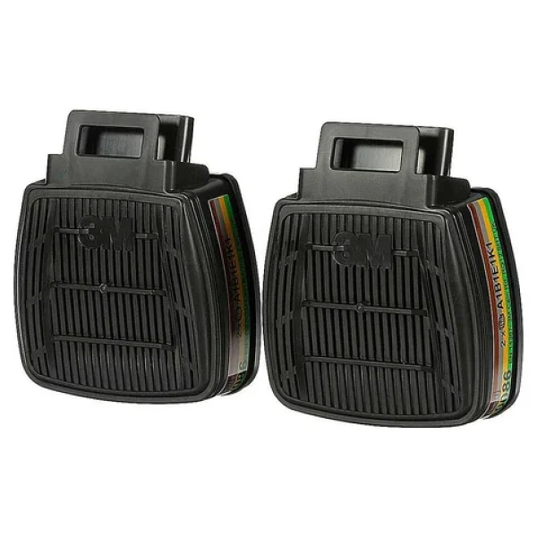 3m D8059 Secure Click Dual Flow Gaz ve Buhar Filtresi (1 Çift) - 1 Adet - Görsel 2