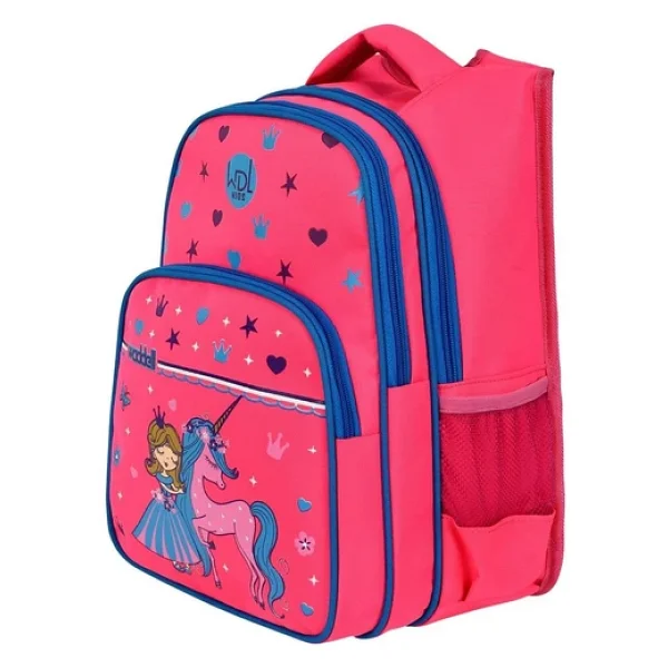 Waddell 6002 Prenses Desenli Pembe Beslenme + İlkokul Sırt Çantası - Görsel 3
