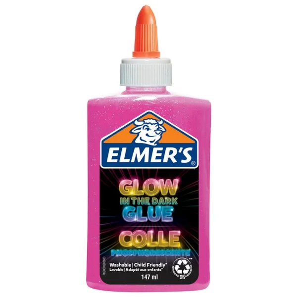 Elmer's Karanlıkta Parlayan Slime Pembe Yapıştırıcı 147 ml - Görsel 2