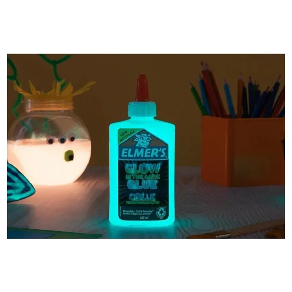 Elmer's Karanlıkta Parlayan Slime Mavi Yapıştırıcı 147 ml - Görsel 5
