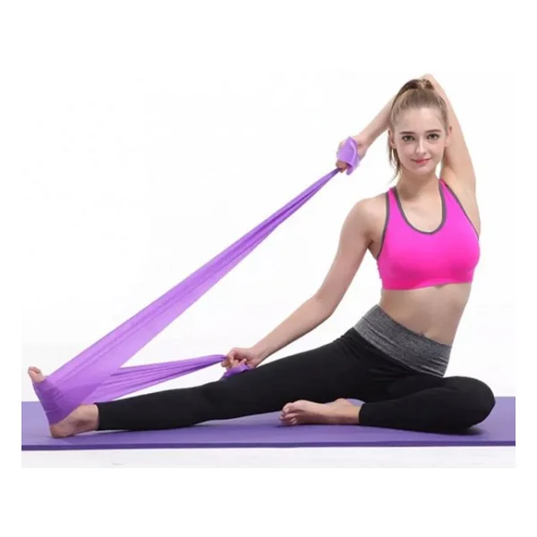 Leyaton Pilates Bandı 150X15 cm (Sert) MOR - Görsel 2