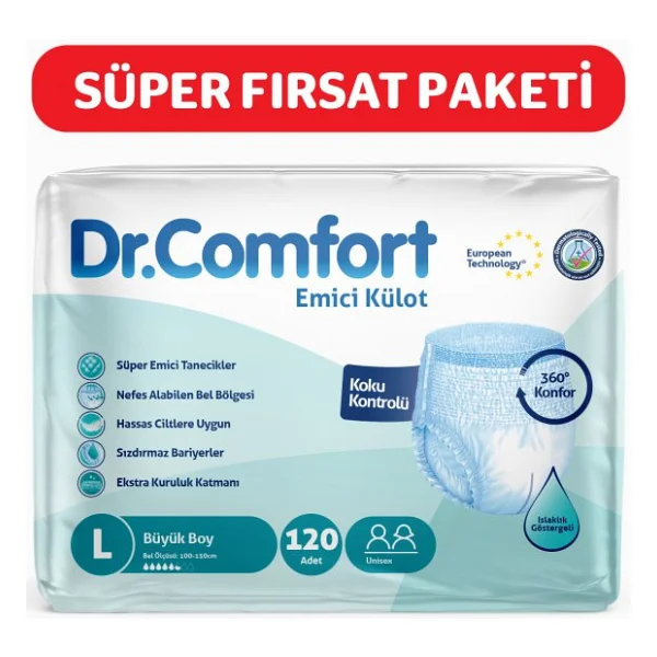 Dr.Comfort Emici Külot Büyük Boy L 30'lu 4 Adet Hasta Bezi - Görsel 4