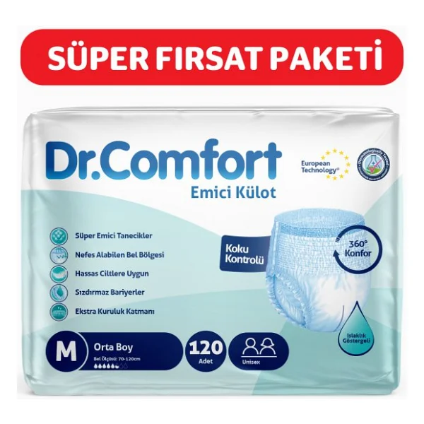 Dr.Comfort Emici Külot Orta Boy M 30'lu 4 Adet Hasta Bezi - Görsel 4